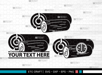 Wood Log Monogram SVG | Wood Svg | Tree log Svg | Tree Rings Svg | Growth Rings Svg | Wood Log Clipart SVG ETC Craft 