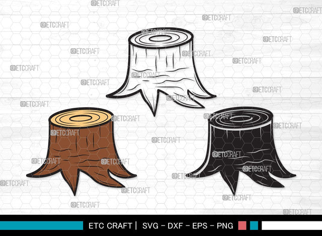 Wood Log SVG Cut File | Wood Svg | Tree log Svg | Tree Rings Svg | Growth Rings Svg | Wood Log Clipart SVG ETC Craft 