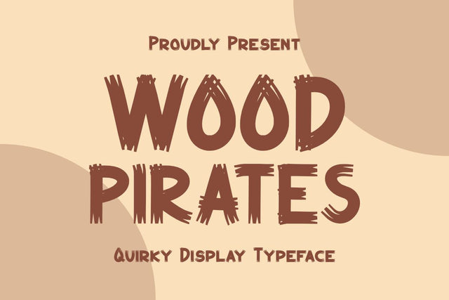 Wood Pirates - Quirky Display Font Font Masyafi Studio 