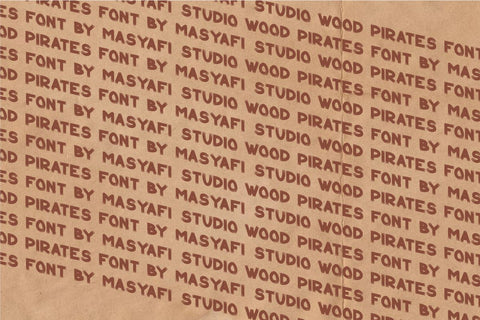 Wood Pirates - Quirky Display Font Font Masyafi Studio 