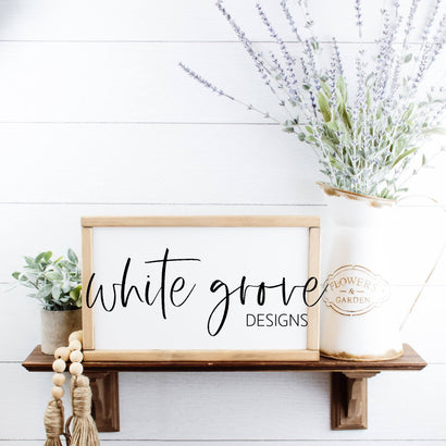 Wood Sign Mock up 9x14 | Farmhouse Sign Mockup Mock Up Photo White Grove Designs 