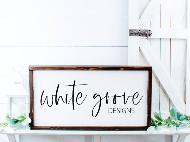 Wood Sign Mockup 10x20 | Farmhouse Wood Sign Mock Up Mock Up Photo White Grove Designs 