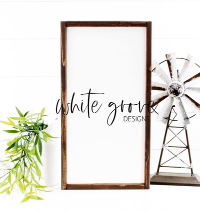 Wood Sign Mockup 10x20 | Farmhouse Wood Sign Mock Up Mock Up Photo White Grove Designs 