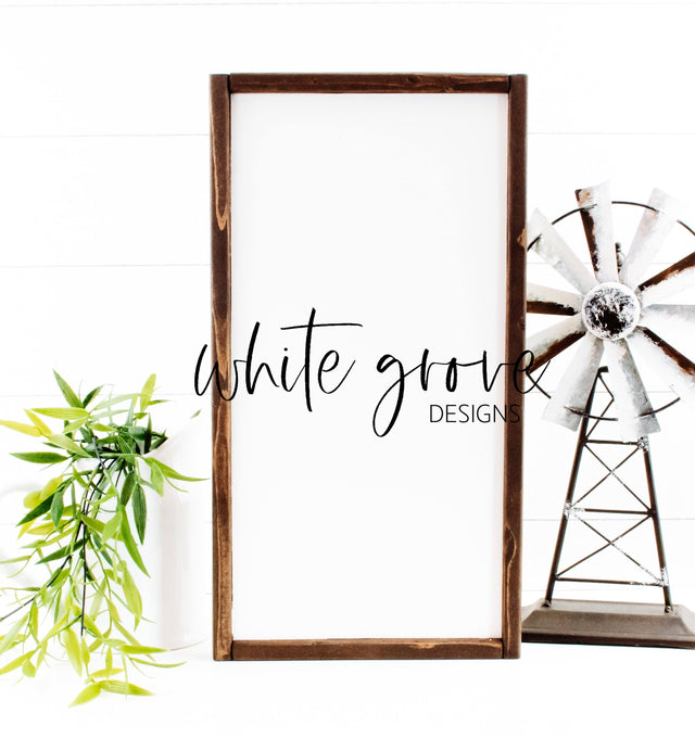 Wood Sign Mockup 10x20 | Farmhouse Wood Sign Mock Up Mock Up Photo White Grove Designs 