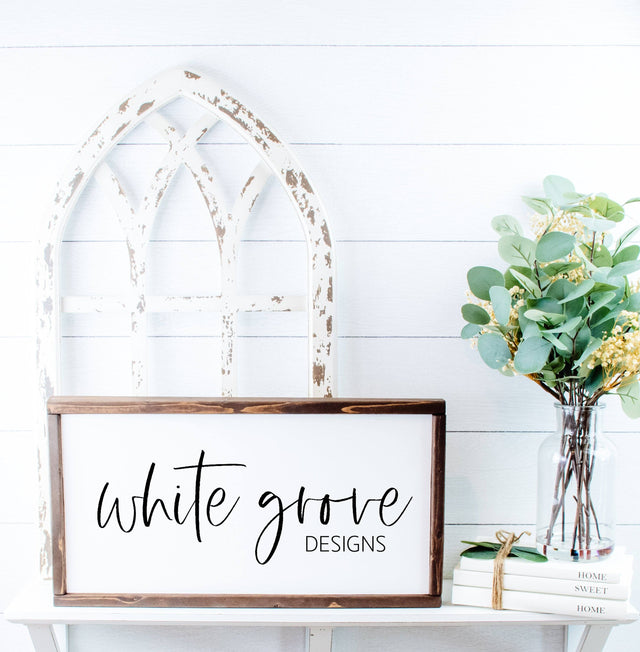 Wood Sign Mockup 10x20 | Farmhouse Wood Sign Mock Up Mock Up Photo White Grove Designs 