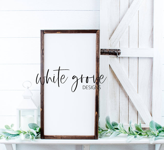 Wood Sign Mockup 10x20 | Farmhouse Wood Sign Mock Up Mock Up Photo White Grove Designs 