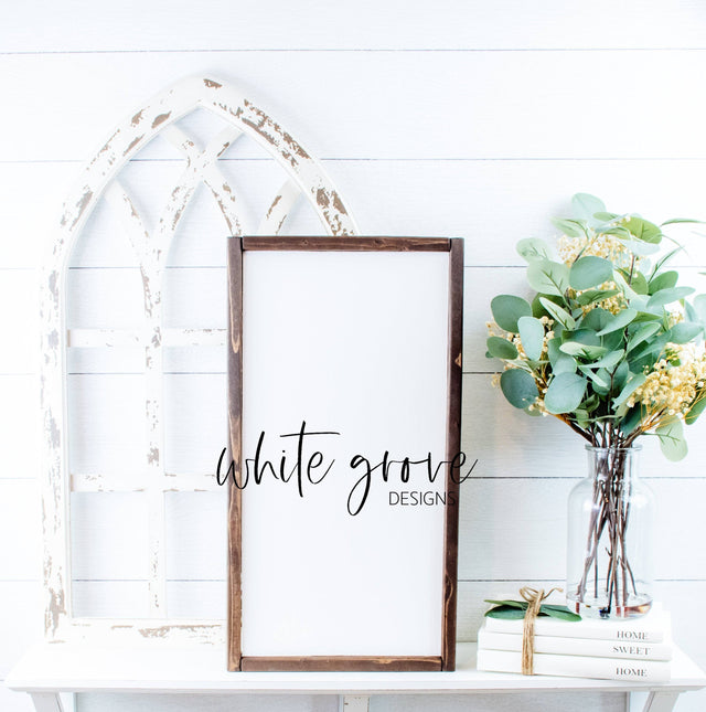 Wood Sign Mockup 10x20 | Farmhouse Wood Sign Mock Up Mock Up Photo White Grove Designs 