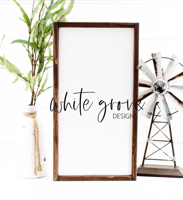 Wood Sign Mockup 10x20 | Farmhouse Wood Sign Mock Up Mock Up Photo White Grove Designs 