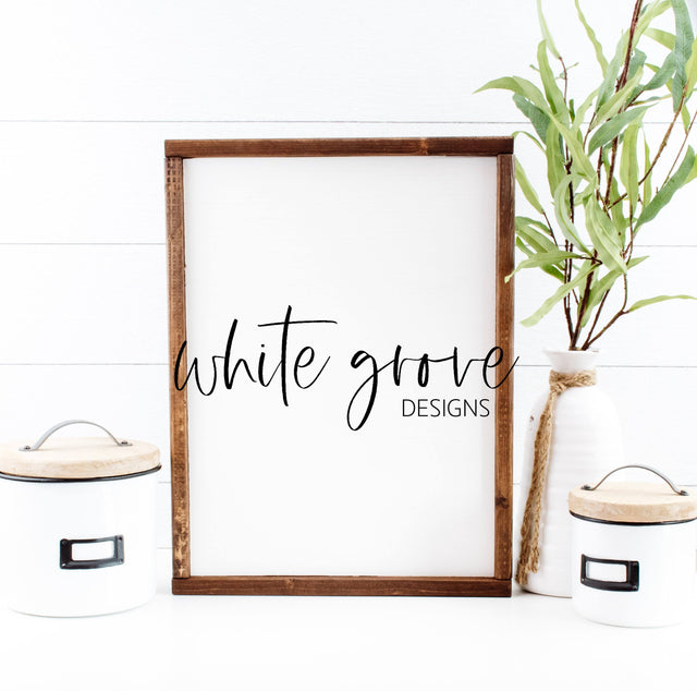 Wood Sign Mockup 12x16 | Farmhouse Kitchen Sign Mock Up Mock Up Photo White Grove Designs 