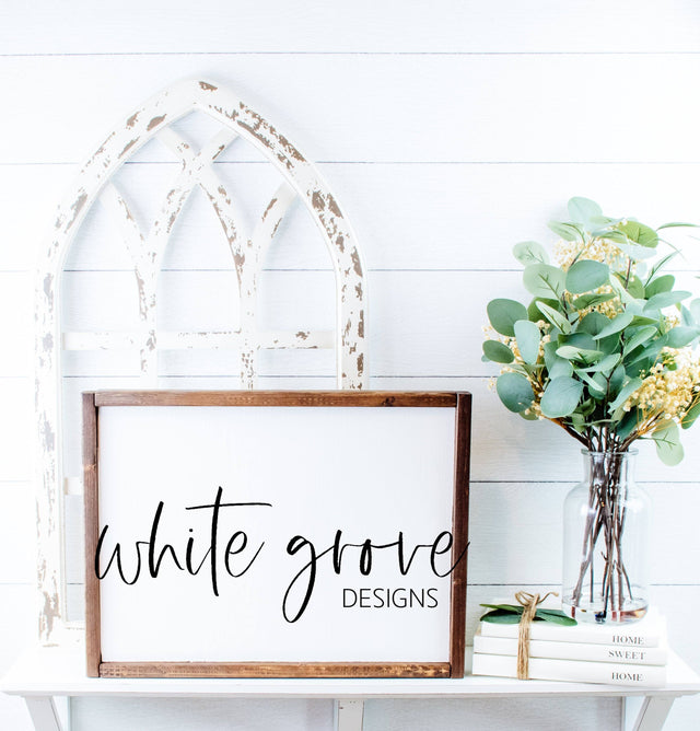 Wood Sign Mockup 12x16 | Farmhouse Wood Sign Mock Up Mock Up Photo White Grove Designs 