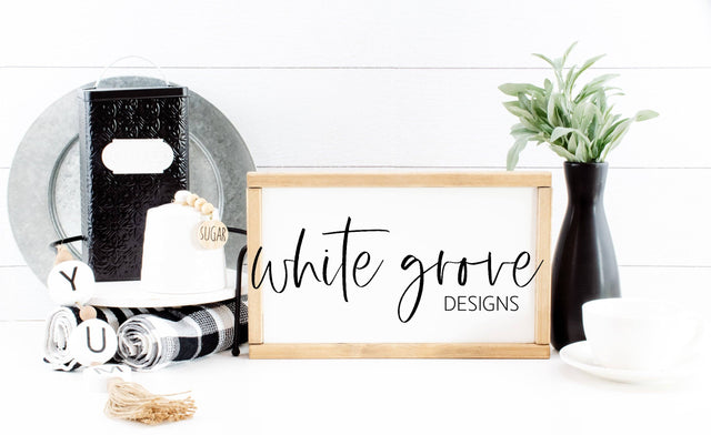 Wood Sign Mockup 9x14 | Farmhouse Kitchen Sign Mock Up Mock Up Photo White Grove Designs 