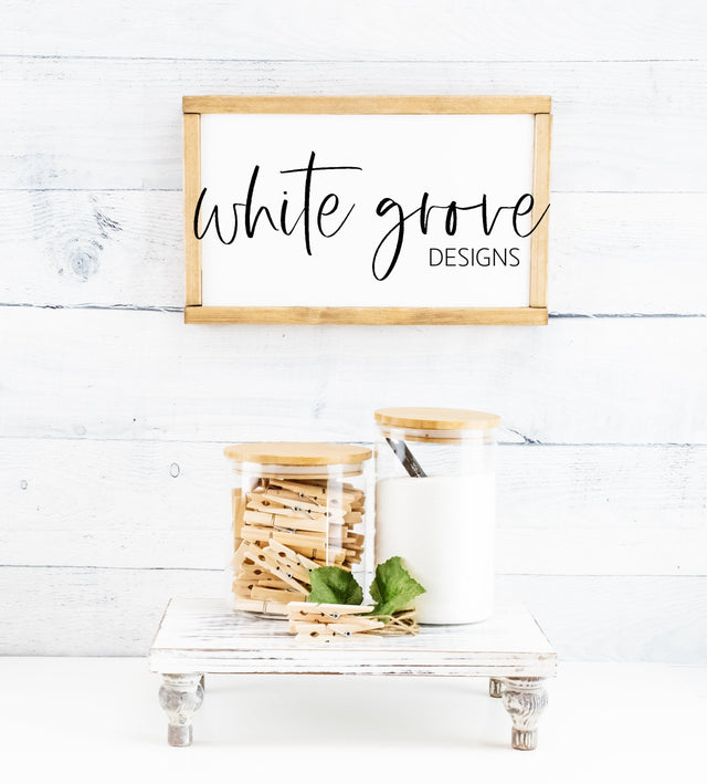 Wood Sign Mockup 9x14 | Farmhouse Laundry Sign Mock Up Mock Up Photo White Grove Designs 