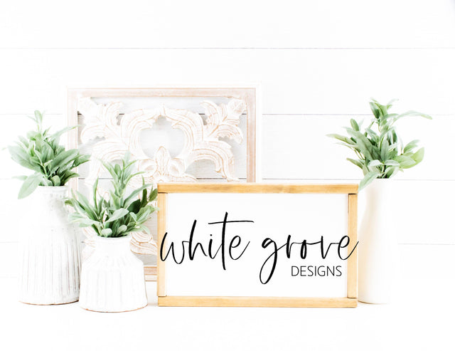 Wood Sign Mockup 9x14 | Farmhouse Sign Mock Up Mock Up Photo White Grove Designs 