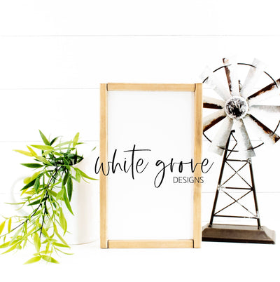 Wood Sign Mockup 9x14 | Farmhouse Sign Mock Up Mock Up Photo White Grove Designs 