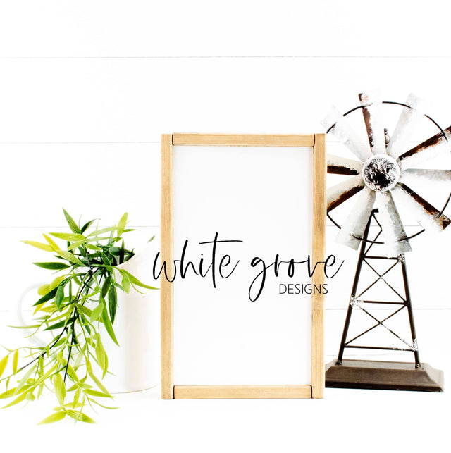 Wood Sign Mockup 9x14 | Farmhouse Sign Mock Up Mock Up Photo White Grove Designs 
