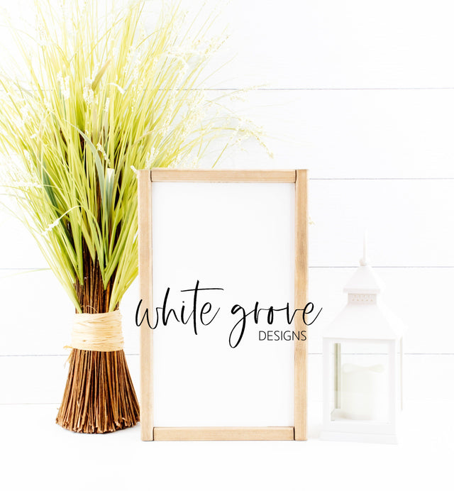 Wood Sign Mockup 9x14 | Farmhouse Sign Mock Up Mock Up Photo White Grove Designs 