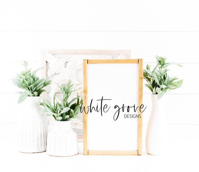 Wood Sign Mockup 9x14 | Farmhouse Sign Mock Up Mock Up Photo White Grove Designs 