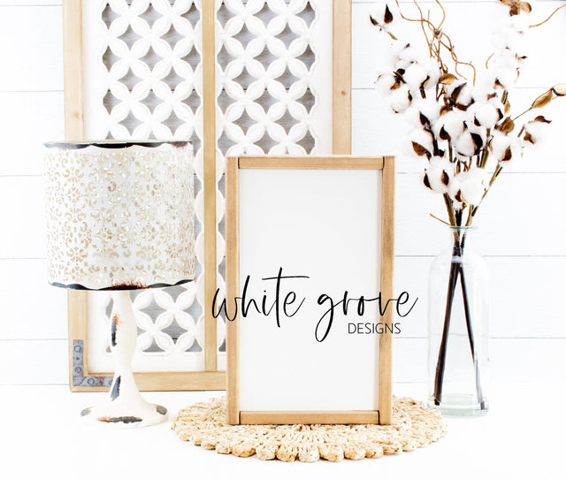 Wood Sign Mockup 9x14 | Farmhouse Sign Mock Up Mock Up Photo White Grove Designs 