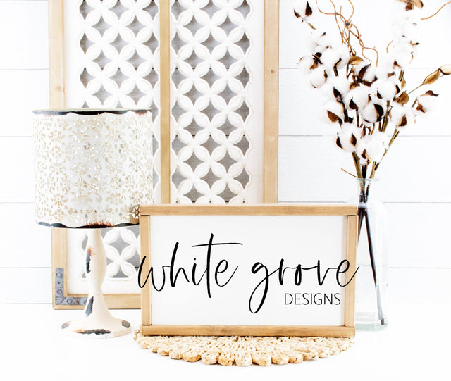 Wood Sign Mockup 9x14 | Farmhouse Sign Mock Up Mock Up Photo White Grove Designs 