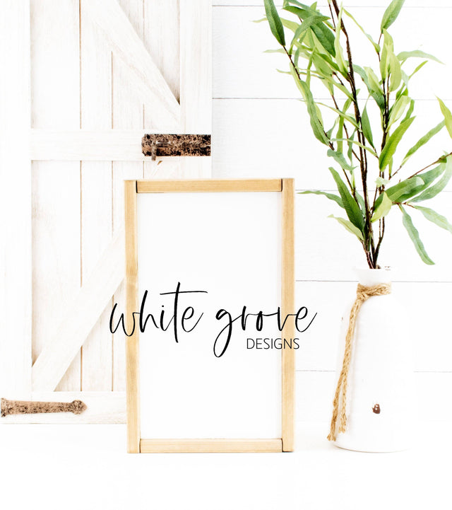 Wood Sign Mockup 9x14 | Farmhouse Sign Mock Up Mock Up Photo White Grove Designs 
