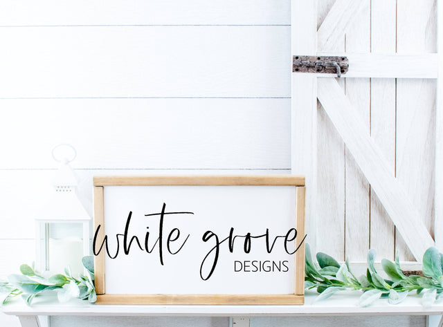 Wood Sign Mockup 9x14 | Farmhouse Sign Mock Up Mock Up Photo White Grove Designs 