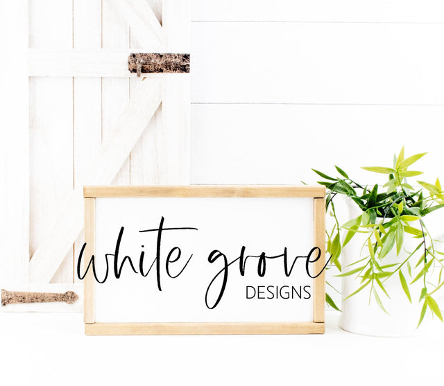 Wood Sign Mockup 9x14 | Farmhouse Sign Mock Up Mock Up Photo White Grove Designs 