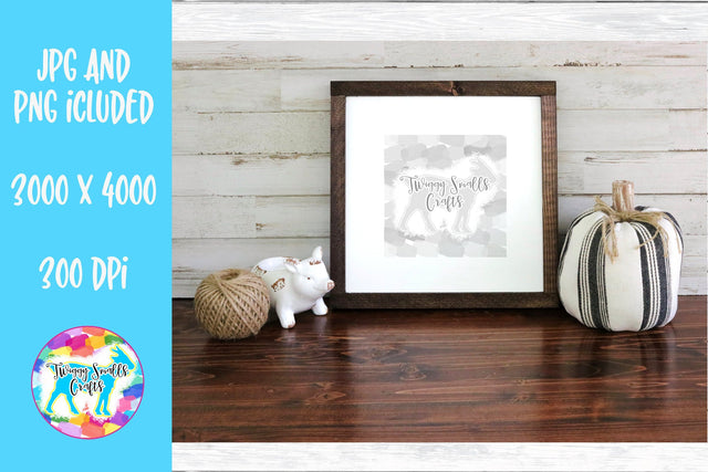 Wood Sign Mockup - Framed Farmhouse Decor Mock Up Photo Twiggy Smalls Crafts 
