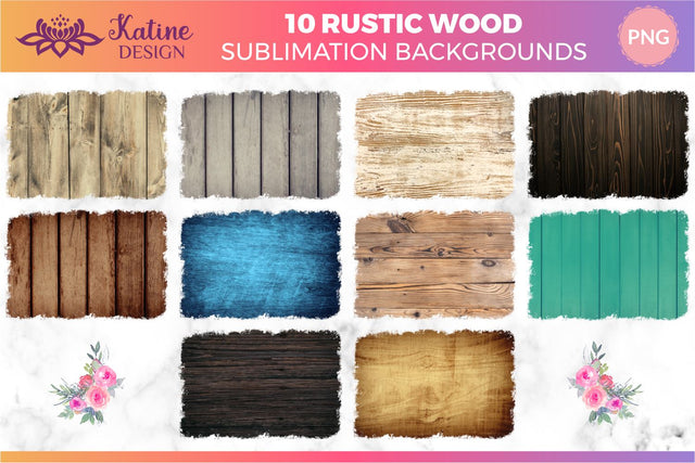 Wood sublimation background bundle Png Distressed Background Sublimation Designs for crafting and sublimation printing Sublimation KatineDesign 