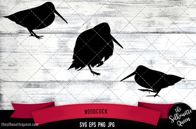 Woodcock Silhouette Vector SVG SVG Loveleen Kaur 