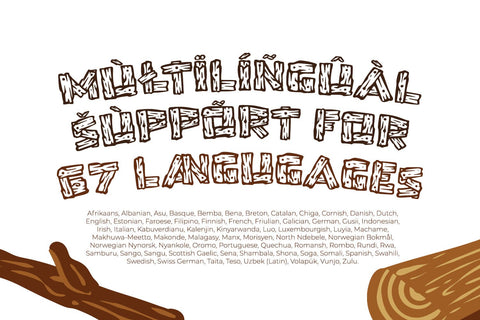 Wooden Alphabet Font yumnatype 