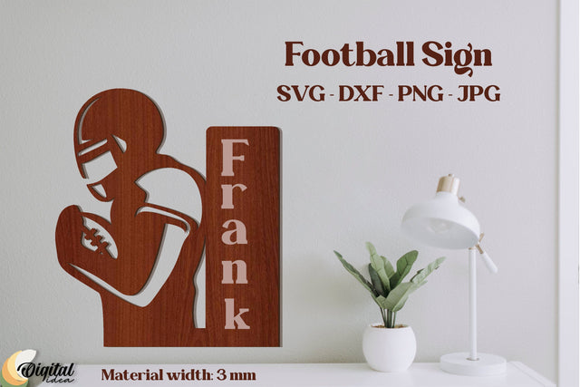 Wooden Decorations Laser Cut. Football Laser Cut. Football Design Laser Cut SVG Evgenyia Guschina 