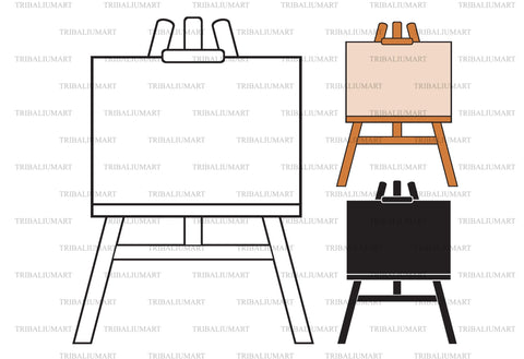 Wooden easel SVG TribaliumArtSF 