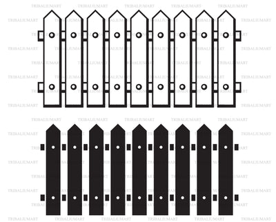 Wooden fence SVG TribaliumArtSF 
