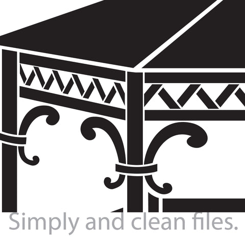 Wooden gazebo SVG TribaliumArtSF 