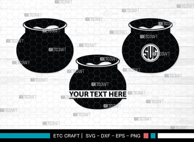 Wooden Honey Pot Monogram, Wooden Honey Pot Silhouette, Wooden Honey Pot SVG, Honey Svg, Honey Pot Svg, Honey Jar Svg, Honey Dipper Svg, SB00458 SVG ETC Craft 