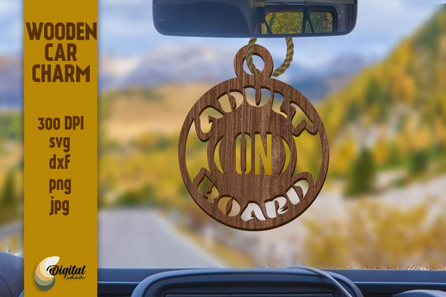 Wooden Keychain. Charms Laser. Wooden Car Charms Laser Cut SVG Evgenyia Guschina 