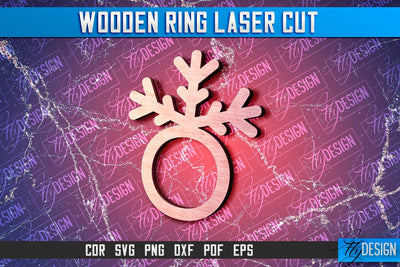 Wooden Ring Laser Cut SVG Design | Laser Cut Design SVG Fly Design 
