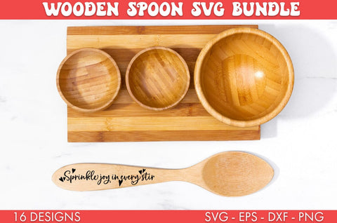 Wooden Spoon Christmas Sayings SVG Bundle PNG Sublimation SVG Freeling Design House 