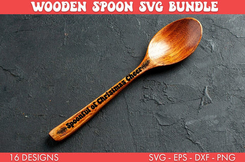 Wooden Spoon Christmas Sayings SVG Bundle PNG Sublimation SVG Freeling Design House 