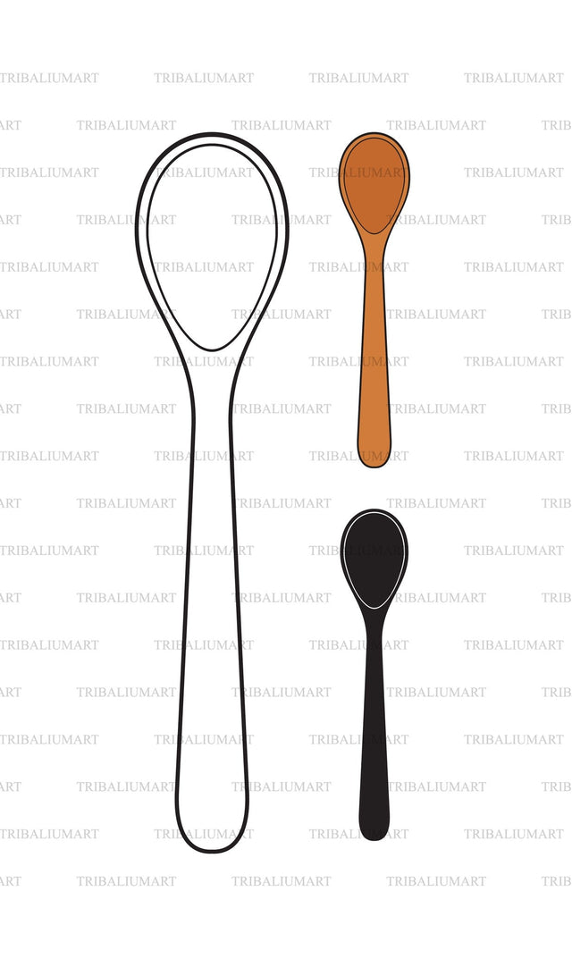 Wooden spoon SVG TribaliumArtSF 