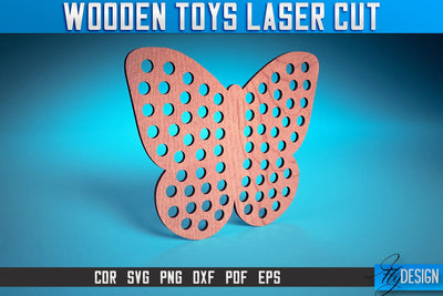 Wooden Toys Laser Cut SVG | Toys Laser Cut SVG Design | CNC Files SVG Fly Design 