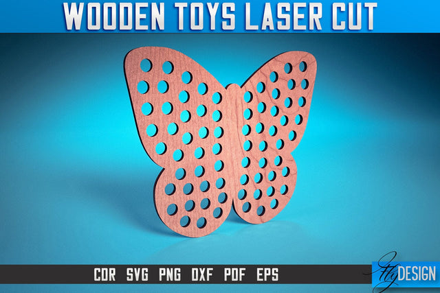 Wooden Toys Laser Cut SVG | Toys Laser Cut SVG Design | CNC Files SVG Fly Design 