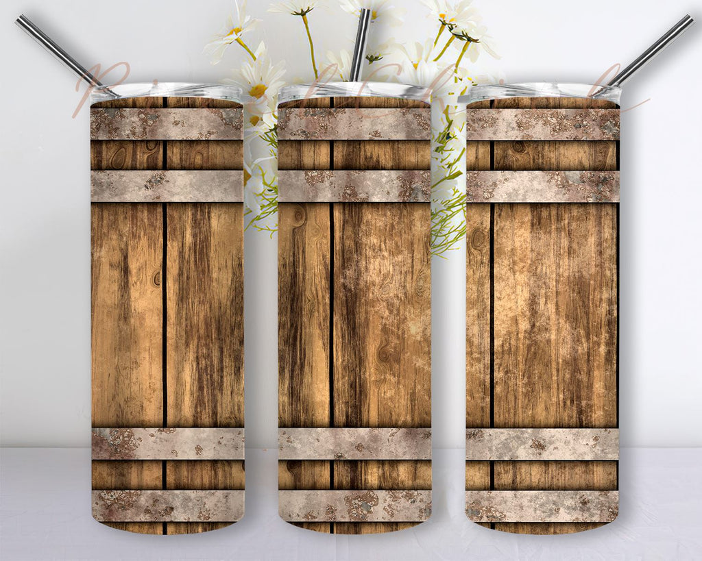 Sage Green Barn Wood 20 oz. Seamless Tumbler Design