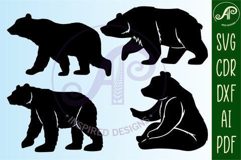 Woodland animal shapes 38 designs, laser cut file, cut outs SVG APInspireddesigns 