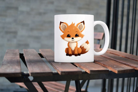 Woodland Baby Animals clipart bundle Sublimation Regulrcrative 