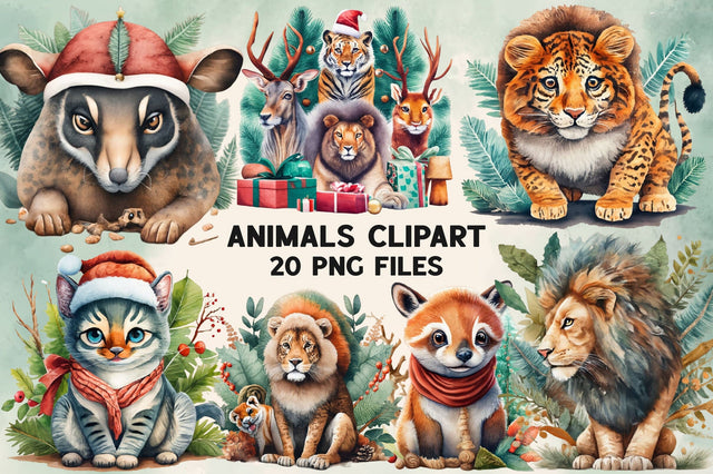Woodland Baby Animals Clipart Bundle Sublimation Rupkotha 