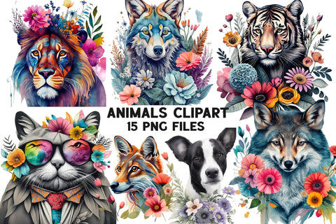 Woodland Baby Animals Clipart Bundle Sublimation Rupkotha 