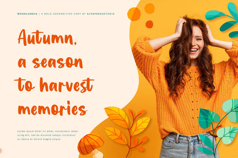 Woodlandia - Handwritten Font Font Alpaprana Studio 