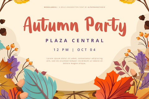 Woodlandia - Handwritten Font Font Alpaprana Studio 