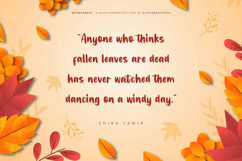 Woodlandia - Handwritten Font Font Alpaprana Studio 